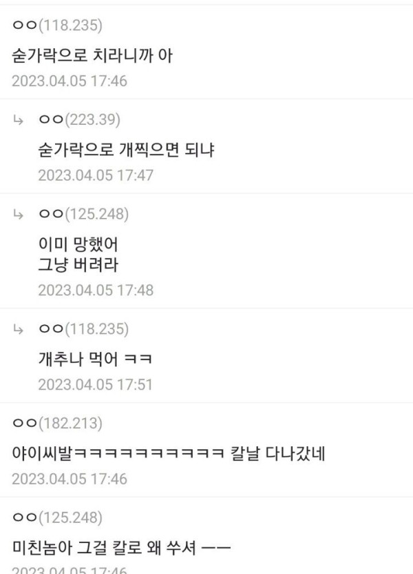 고양이에게 밥을 주려고 했는데