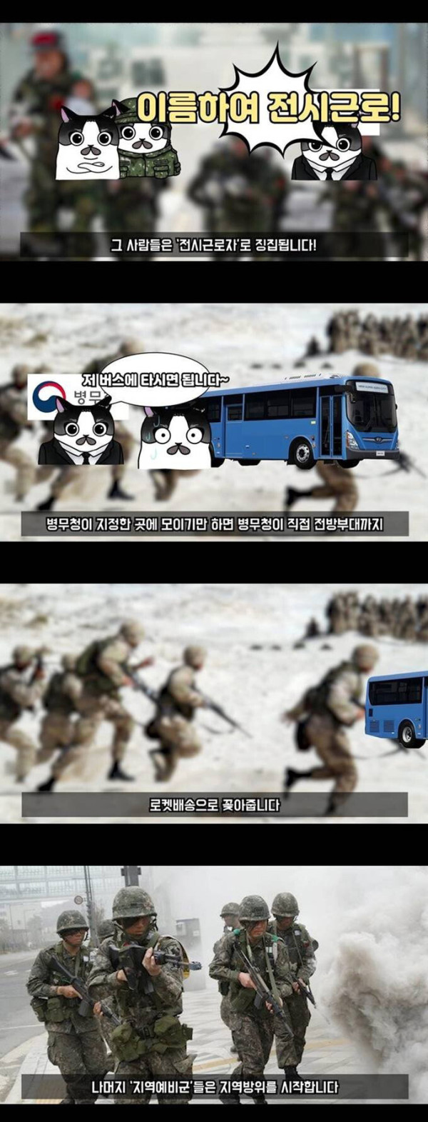 전쟁 발발시 바뀌는 한국의 군 시스템